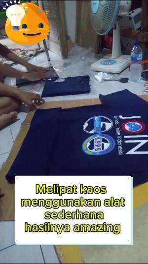 cara melipat kaos dengan alat sederhana#tutorialbahagia #tutorial
