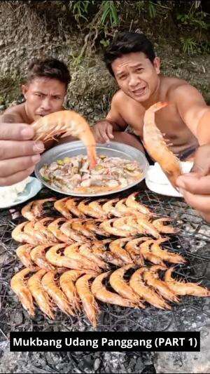 Mukbang Udang Panggang (PART 1) #Mukbang #yang suka udang merapat!! #Terobosan Terbaru Panggang Ikan #RCTIPlus 