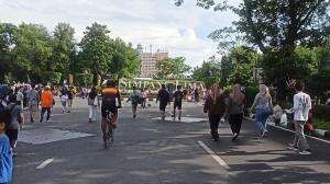 Minggu pagi di CFD Simpang Lima Semarang