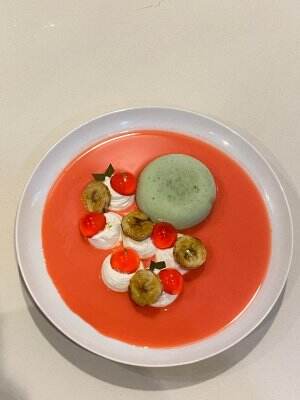 deconstructed es pisang ijo!! enak banget #onlineauditionmci9