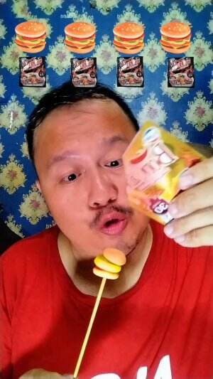 makan es cream campur bon cabe 