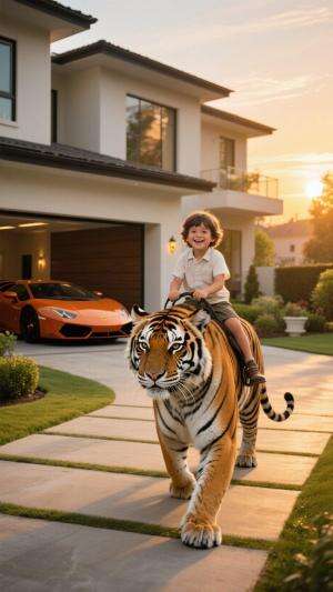 Kehangatan Keluarga dan Harimau Jinak di Rumah Mewah #RCTIPlus #KeluargaHebat #AnakBerani