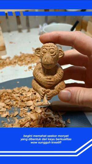Begini memahat seekor monyet
.
#kreatif
#monyet
#seni
