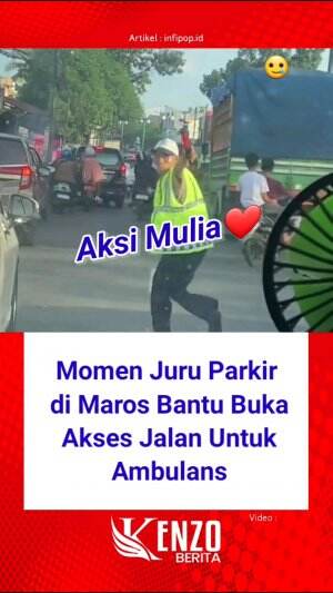 Juru Parkir di Maros Bantu Buka Akses Jalan Untuk Ambulans #News #RCTIPlus 