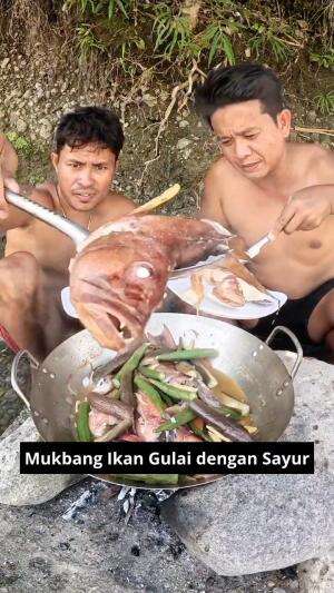 Mukbang Ikan Gulai dengan Sayur #Mukbang  #gulai  #sayuran 