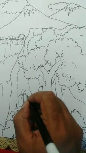 Cara Menggambar Pemandangan Alam (Bukan Pemandangan Alam Biasa)