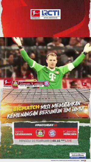 Mampukah Leverkusen mendapatkan 3 poin sekaligus mematahkan 7 Kemenangan beruntun Munchen Minggu ini? 🔥
.
Saksikan pertandingannya LIVE DI @