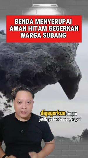 Benda menyerupai awan hitam gegerkan warga Subang #limbah #Subang 