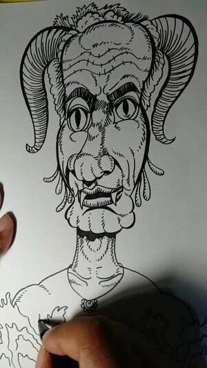 Adji Harto Official Menggambar Monster Setan 