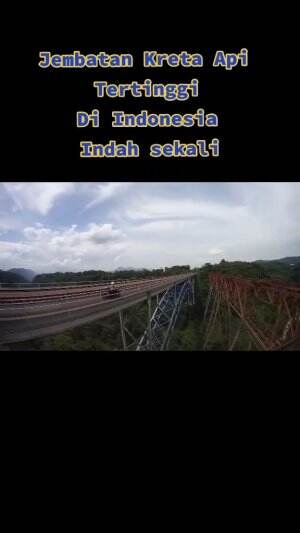 Jembatan Kereta api tertinggi di Indonesia 🌉🚂 #Drone #DroneFPV