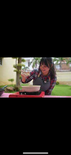 #OnlineAuditionMCI13 Lauren Leonata, Surabaya. Signature Thai Salad with Crispy Prawn.