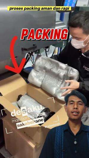 proses packing aman dan rapi #packing #proses #foam