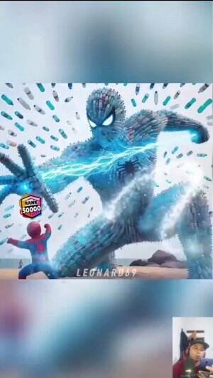 Little Spiderman and giant bottle statue #shortplus 