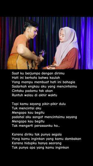 LIRIK LAGU HIDUPKU SEORANG - D'WAPINZ BAND (Saat Ku Berjumpa Dengan Dirimu) Karena Diriku Tak Punya Segala Cover Ivan Sany #ivansany 