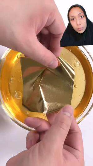 bikin slime berlapis emas