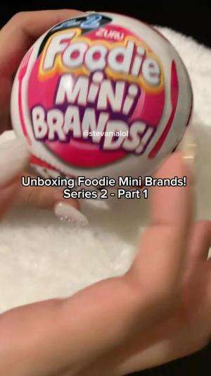 Unboxing Foodie Mini Brands Series 2 - Part 1 #unboxing #unboxingtime #mini #miniature #blindbox #gatcha #food #minifigure #figure #cute #yu