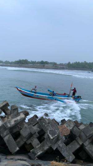 melewati tikungan muara #nelayan #skils #fyp #trending