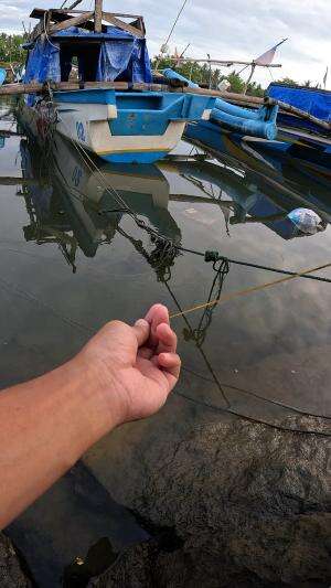 lepas di detik terakhir? #fishing #shrimp #fish #sea #traditional #usareels #UnitedStates #reelsviral #skils #fyp #trending