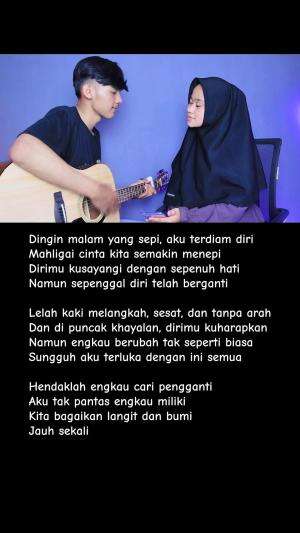 LIRIK LAGU HENDAKLAH CARI PENGGANTI (ARIEF dingin malam yang sepi aku terdiam diri) Cover Ivan Sany #ivansany 