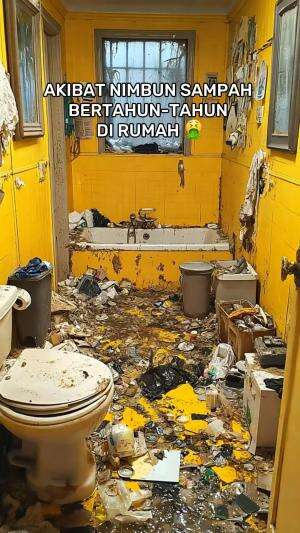 akibat menimbun sampah sampai bertahun-tahun 