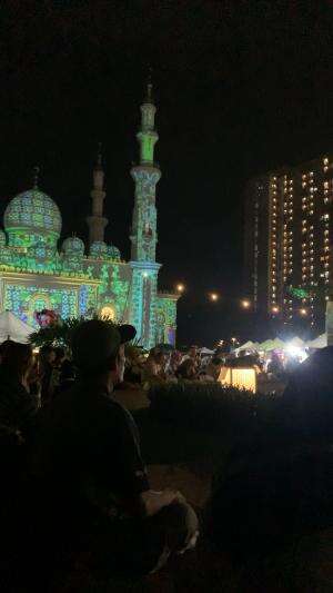 Menikmati suasana malam #attohir