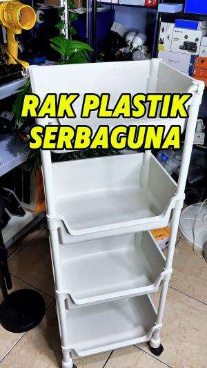 Rekomendasi rak serbaguna 4 tingkat yang sudah ada roda nya. 

#satukontentiaphari #rakplastikserbaguna #rakplastik #rakserbaguna #rakserbag