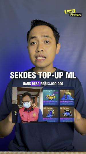 Nekat Sekretaris Desa Cipaku di Majalengka Ketahuan Korupsi Uang Desa Rp.513 Juta untuk Top Up Diamond Mobile Legends  #Korupsi  #berita  #I