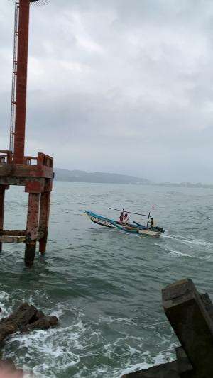 cuaca mendung dan berkabut #nelayan #skills 