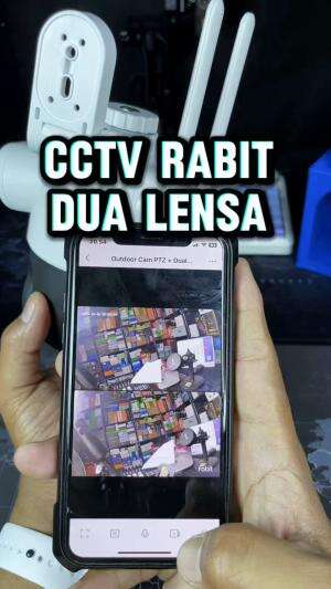 kelebihan CCTV RABIT SMART IP CAMERA OUTDOOR DUA LENSA, yang bisa memantau seluruh area tanpa takut ketinggalan momen penting. 

#cctvrabit 