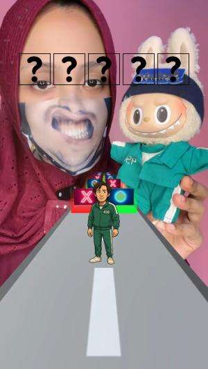 beginilah kalo labubu jadi pemain squid game X-O