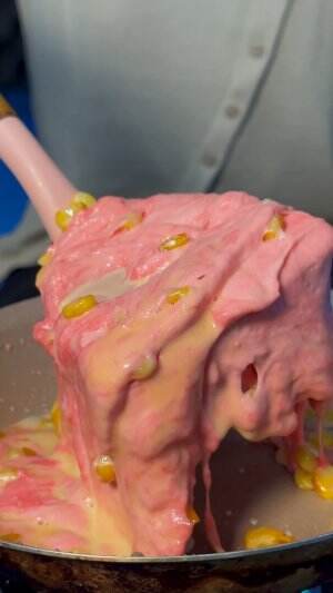 jagung tarik napas warna pink