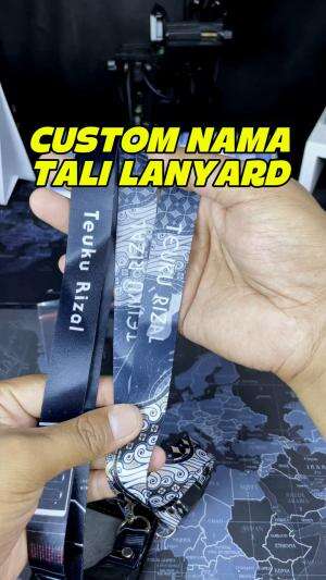 custom nama kamu ditali lanyard tanpa minimum pembelian. Bisa digunakan untuk gantungan id card atupun untuk gantungan hp. 

#customlanyard 