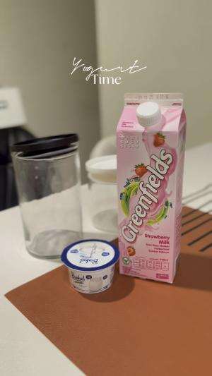 Tungguin hasilnya 24 jam lagi yaaa  #yougurt  #foodie  #eksperimen 