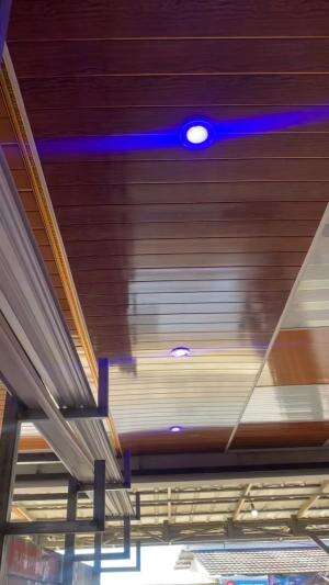 Pake lampu down light plafon makin jadi aeshtetic  #pvc  #plafon  #rumahidman  #fyp