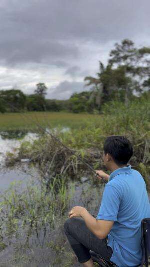 Mancing dilapangan glof
