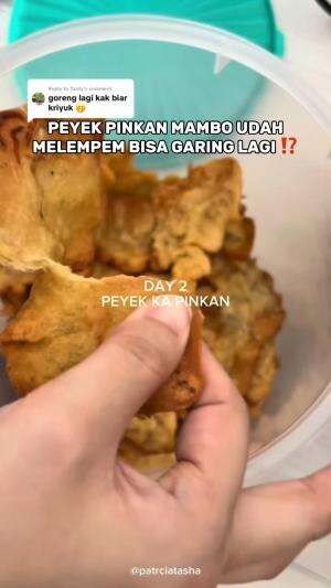 peyek pinkan mambo udah melempem bisa garing lagi pake cara ini