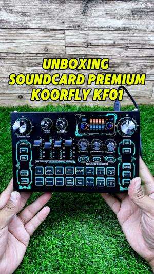 Soundcard KOORFLY KF01 fitur nya komplit harganya terjangkau.