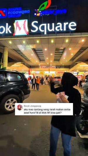 makan serba awal huruf M di blok M