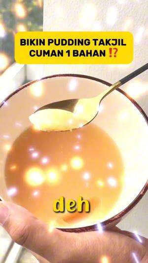 bikin pudding cuman 1 bahan takjilan 
