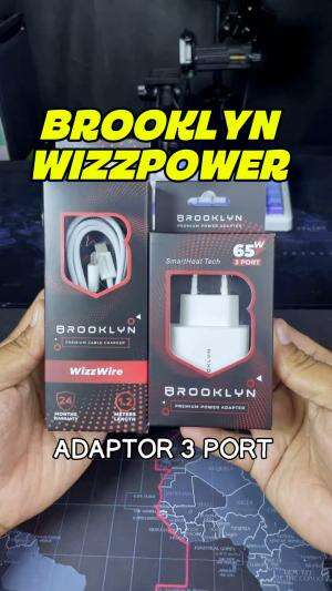 Charger Brooklyn wizzpower 65 watt, cuman butuh 1 adaptor ini bisa memenuhinya semua kebutuhan charging kamu apalagi sudah fast charging.

#