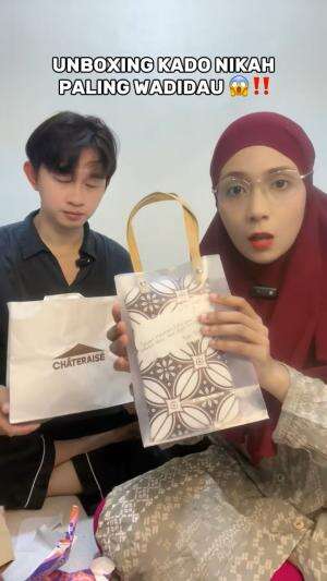 unboxing kado nikah paling wadidau