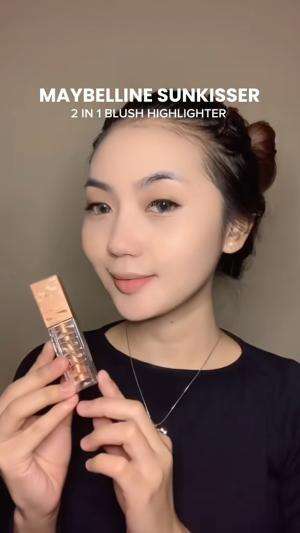 I love this blush a lot! #blushsunkisser #blushmaybelline #maybelline #makeup #beauty #chikaaprlaa