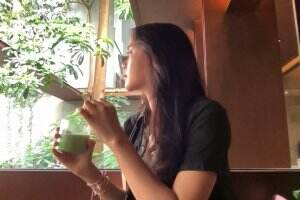 minum matcha sendiri enak enak aja kok