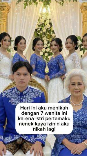 bisa nikah dengan 7 wanita cantik  #viral #drama 