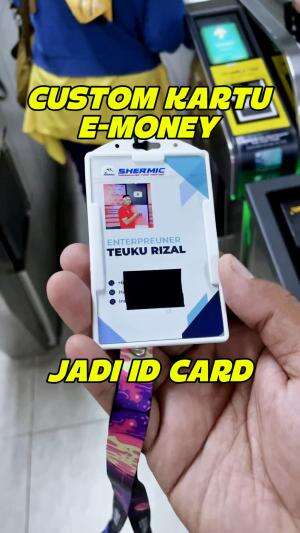 Sekarang bisa custom satuan kartu e-money jadi id card dan bisa custom juga tali lanyard. 

#customlanyard #customkartuemoney #cutomidcard #
