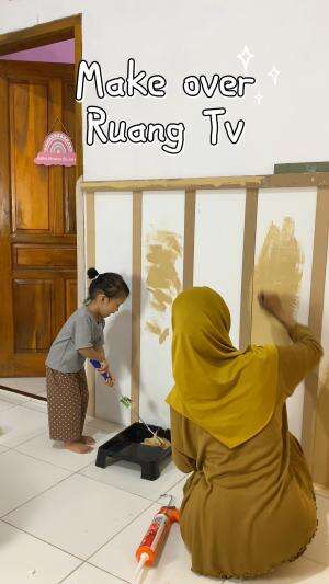 Iseng make over ruangan tv 😁 #fyp