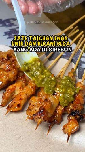 Sate Taichan Yang unik dan beda, pertama kali liat ada sate taichan dengan sambel ijo dan saus mentai #sukajajan