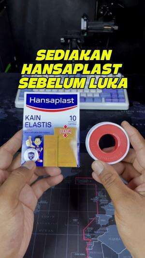 Sediakan Hansaplast kain elastis sebelum luka, karena sangat nyaman dipakai diarea tempat luka. Bebas bergerak kemana pun karena kain nya ya