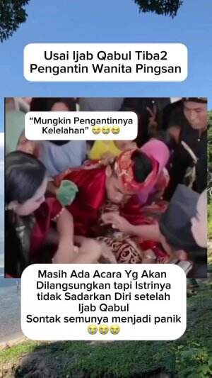 Pengantin Pingsan #Pengantin baru  #pingsan 