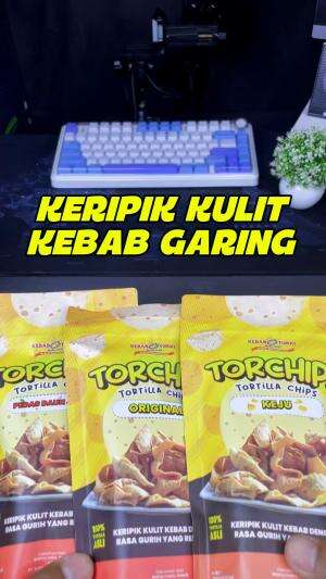 Snack terbaru dari kebab Turki baba rapi Torchips keripik kulit kebab, rasanya yang garing dan renyah cocok jadi Snack saat santai dengan ke